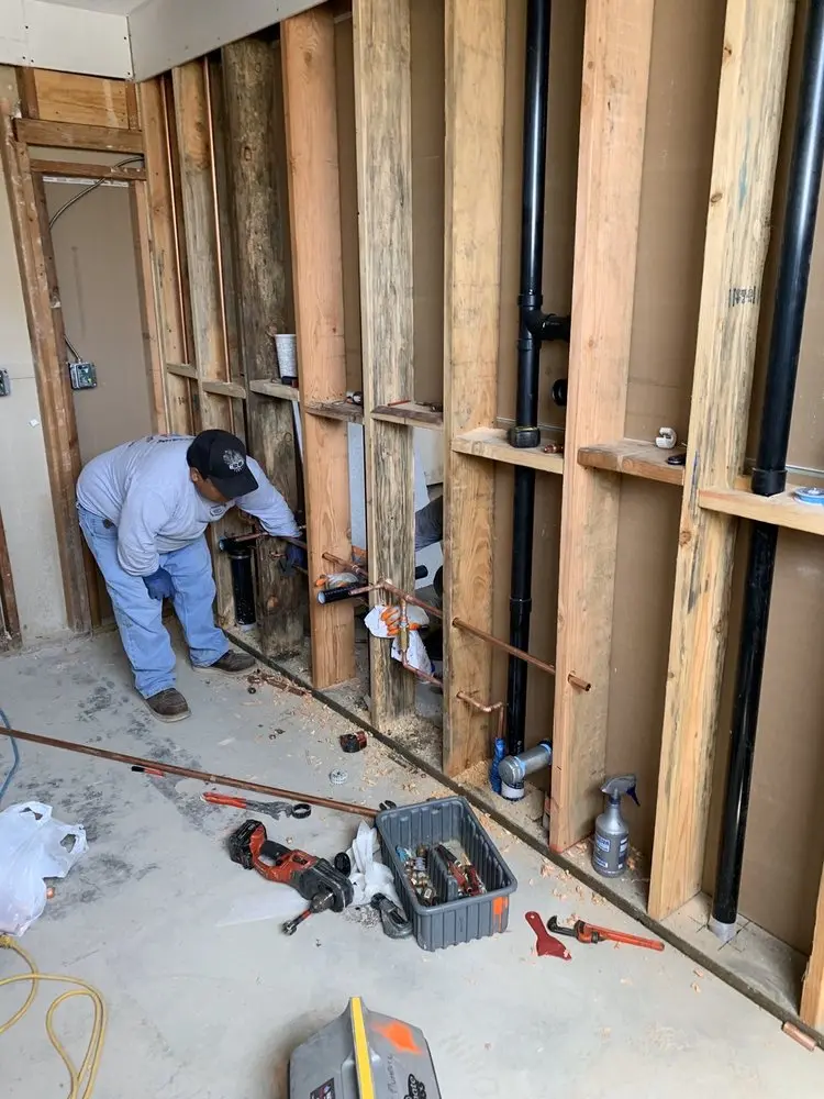 Commercial rough-in plumbing for Gas Line Repair in Strickland Crossroads
